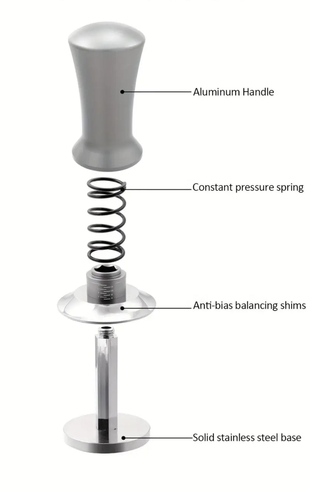 self-leveling coffee tamper